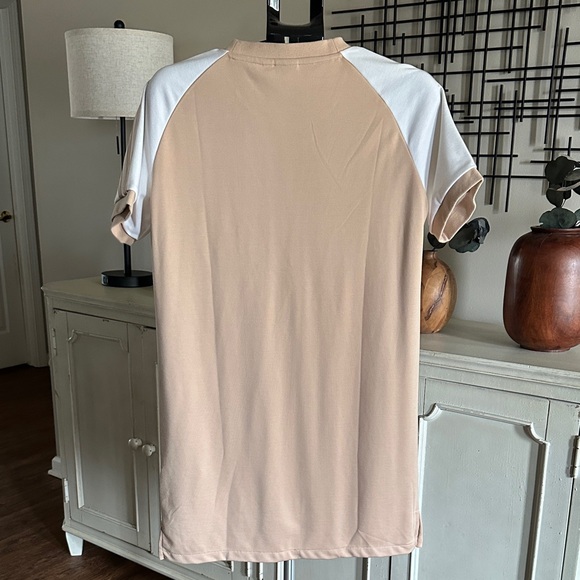 Adidas Tan and White Midi Dress - Picture 3 of 6